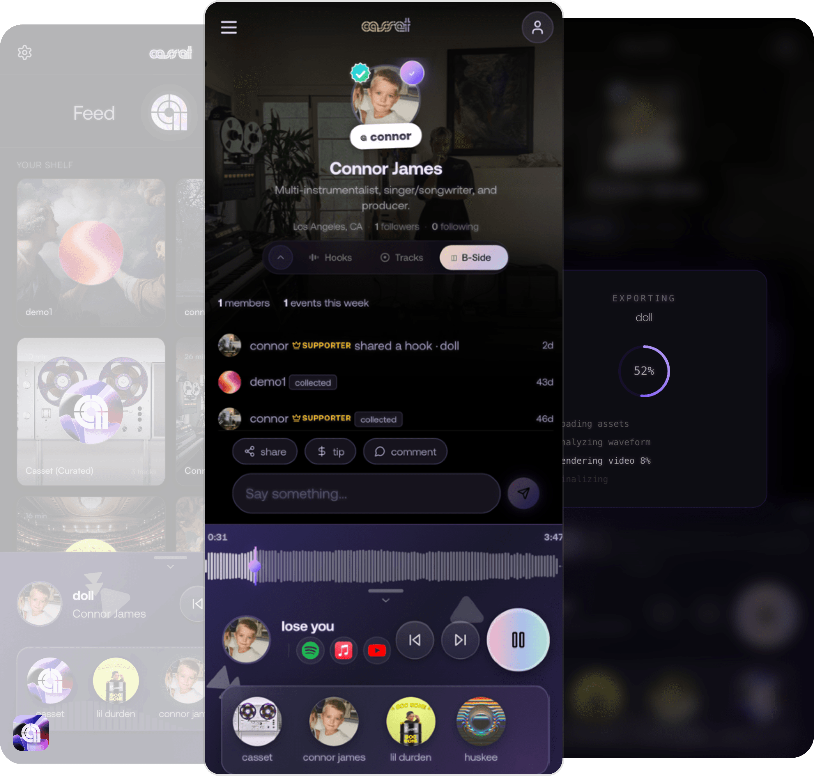 Where your drop starts to move.