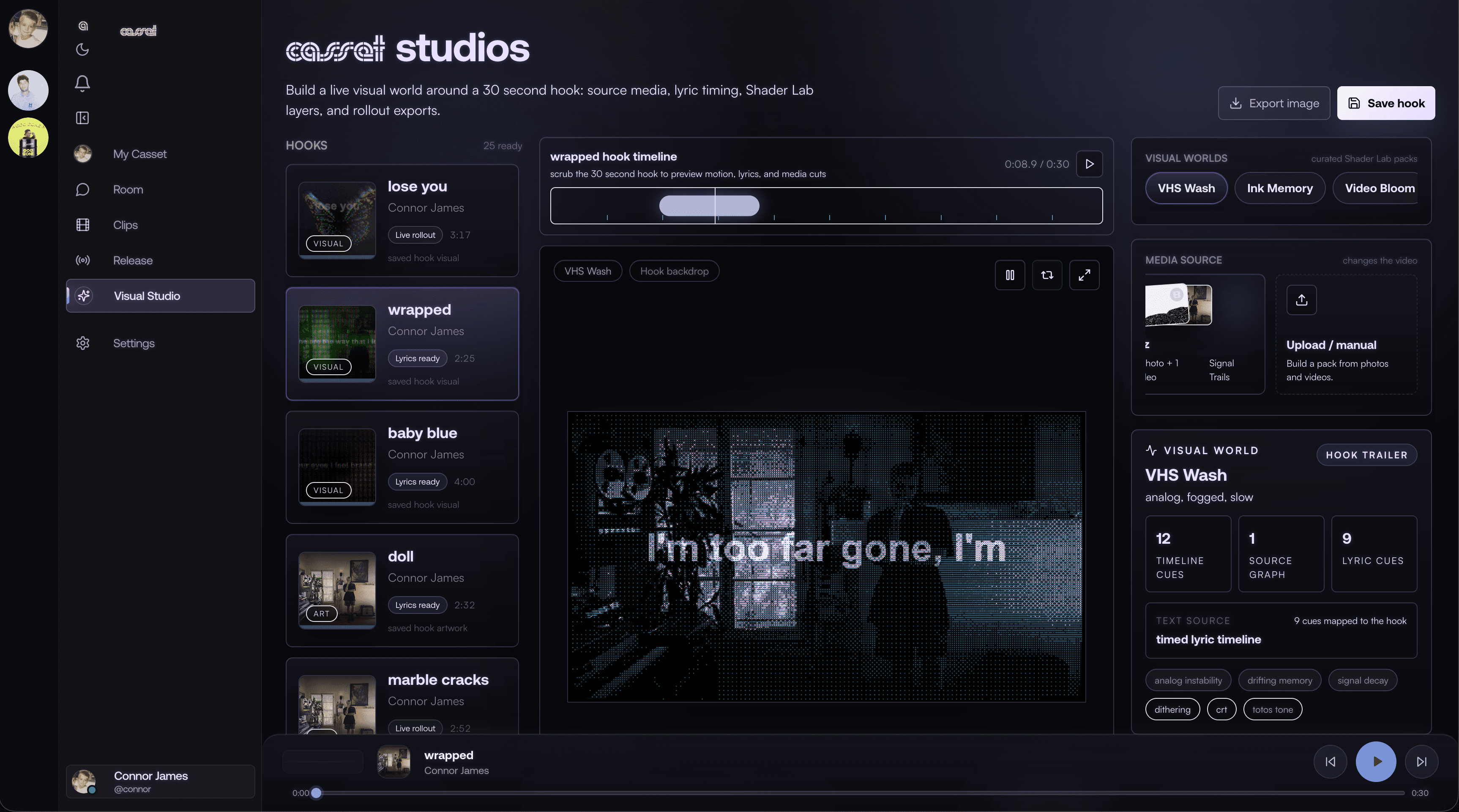 Casset Visual Studio browser workspace